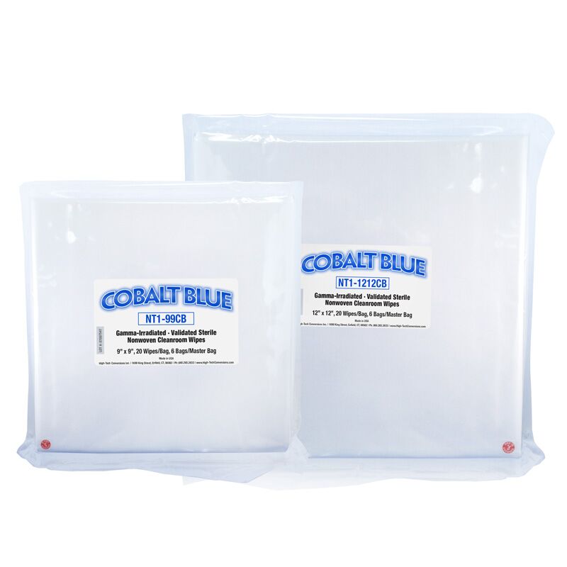 Cobalt Blue® Sterile Cleanroom Wipes – Dry